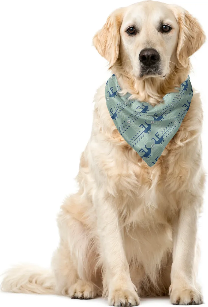ABAKUHAUS Bandana Cani: Pattern Geometrico Surreale 40x40 cm