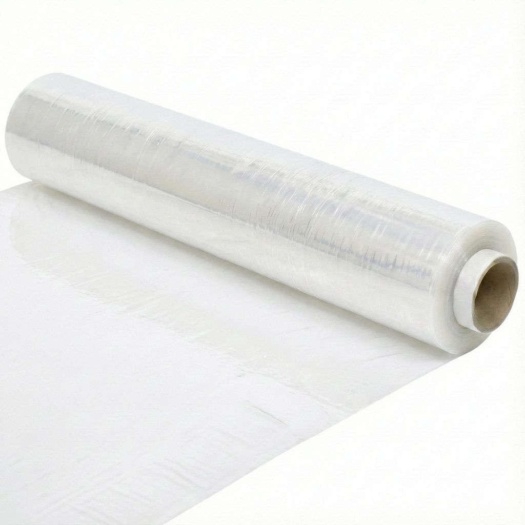 CAMPALO Strechfolie Verpackungsfolienrolle Frischhaltefolie Möbelpackung Stretchfolie Industrielle Plastikfolie Paketverpackung 50cmx300m Transparent