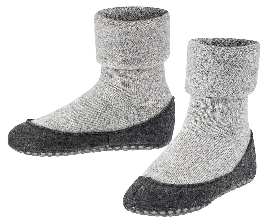 FALKE Stoppersocken Cosyshoe K Hp, Wolle, Grau Light Grey Produktbild 