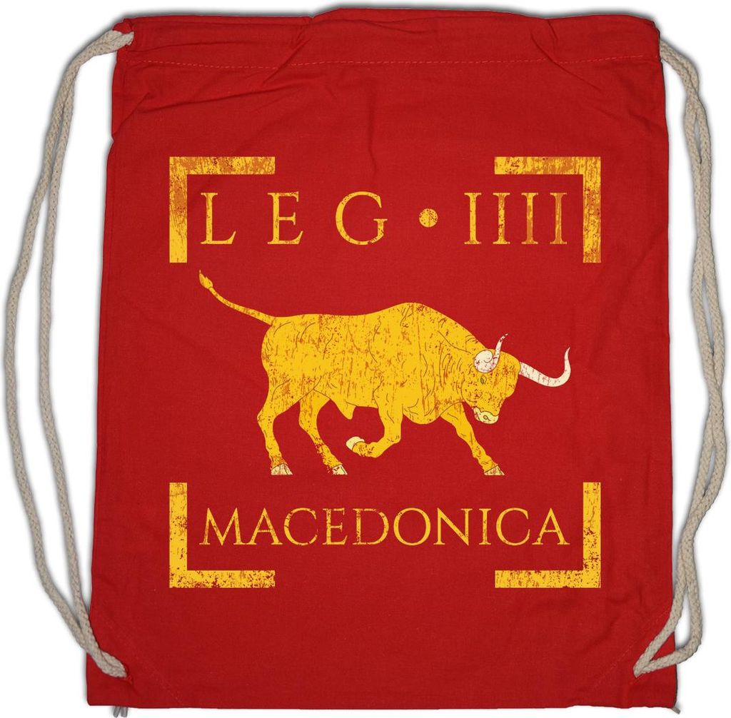 Urban Backwoods Legio IIII Macedonica, Turnbeutel, Farbe: Rot