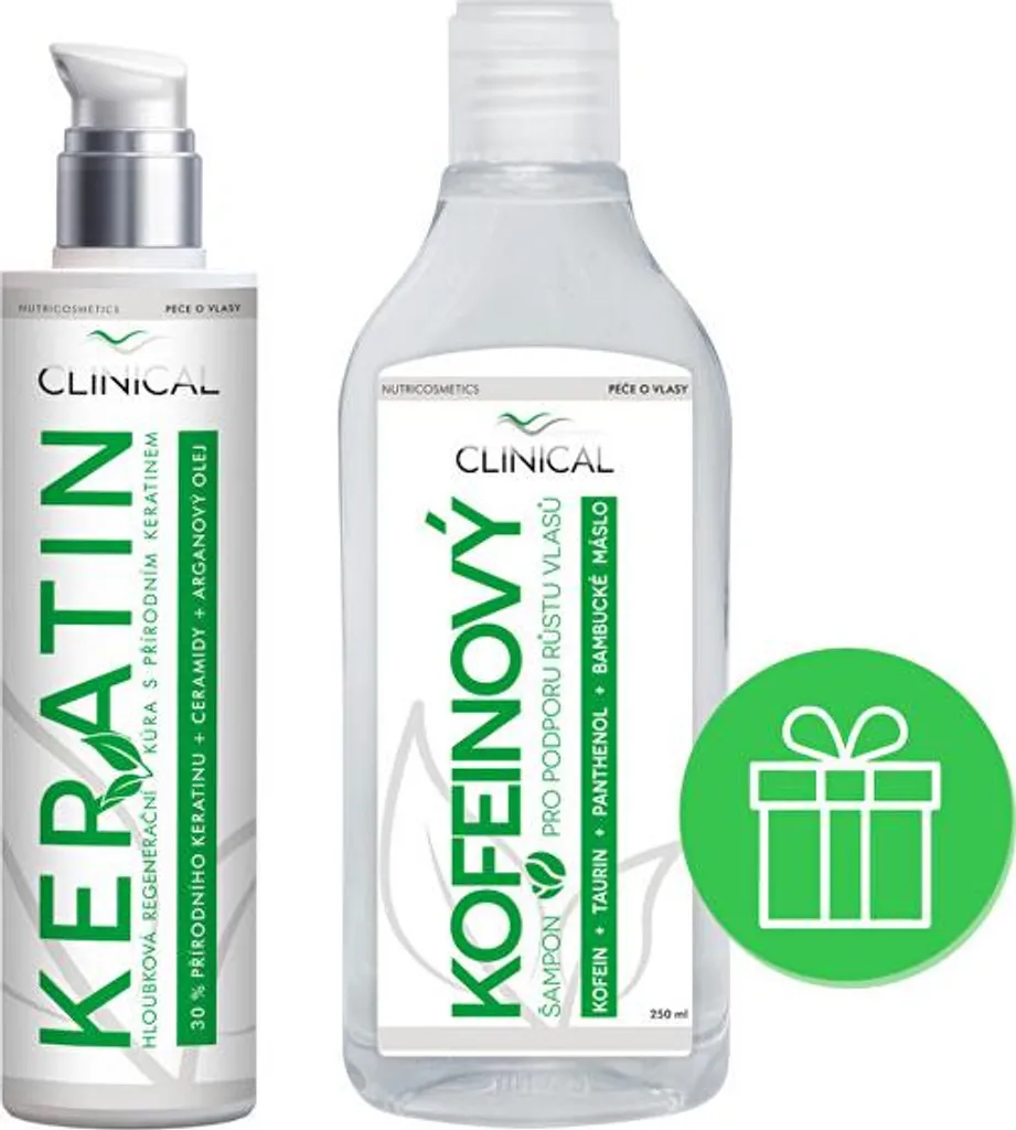 Kit Duo Soin Cheveux : Traitement Kératine 100ml et Shampooing Caféine
