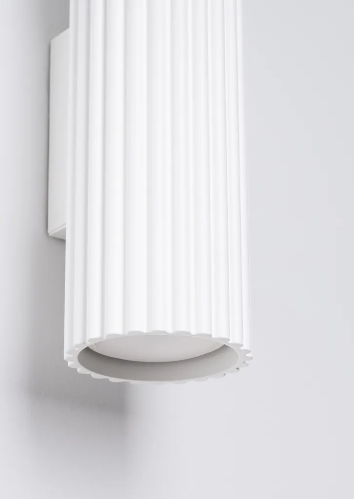 Applique murale double diffusion blanche en aluminium KARBON 30cm - 4
