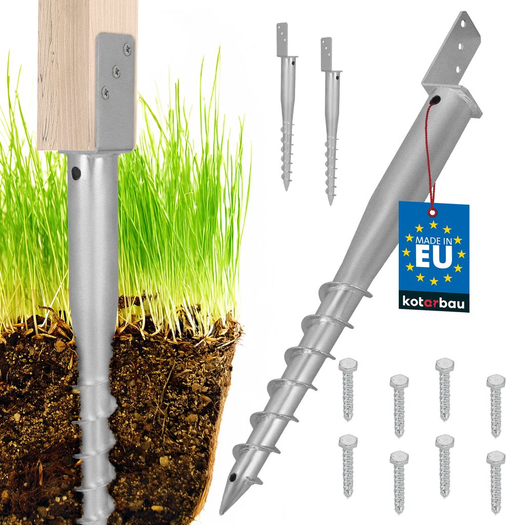 KOTARBAU® 2 ks L podpera stĺpika na priskrutkovanie L 735 Obrázok produktu 