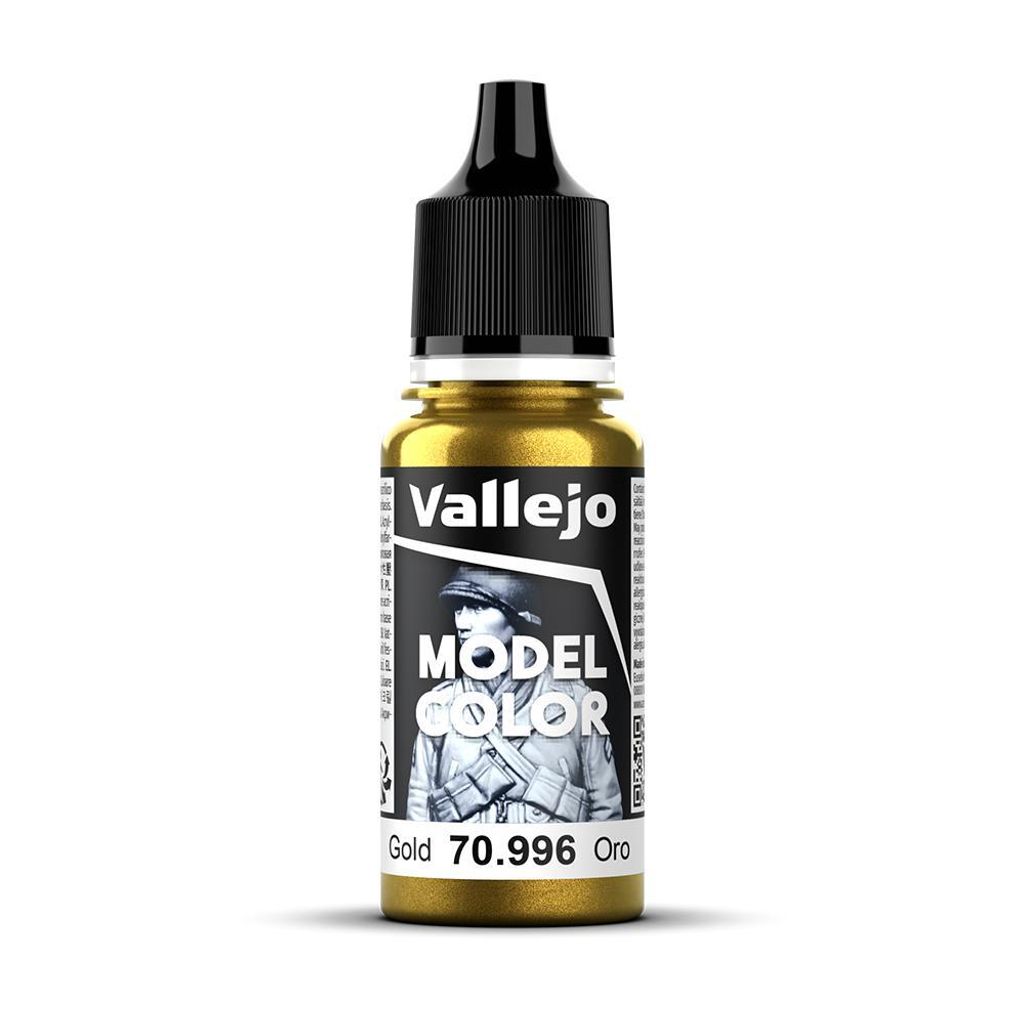 Vallejo 70.996, 17 ml, Gold, Metallisch, Flasche Produktbild 