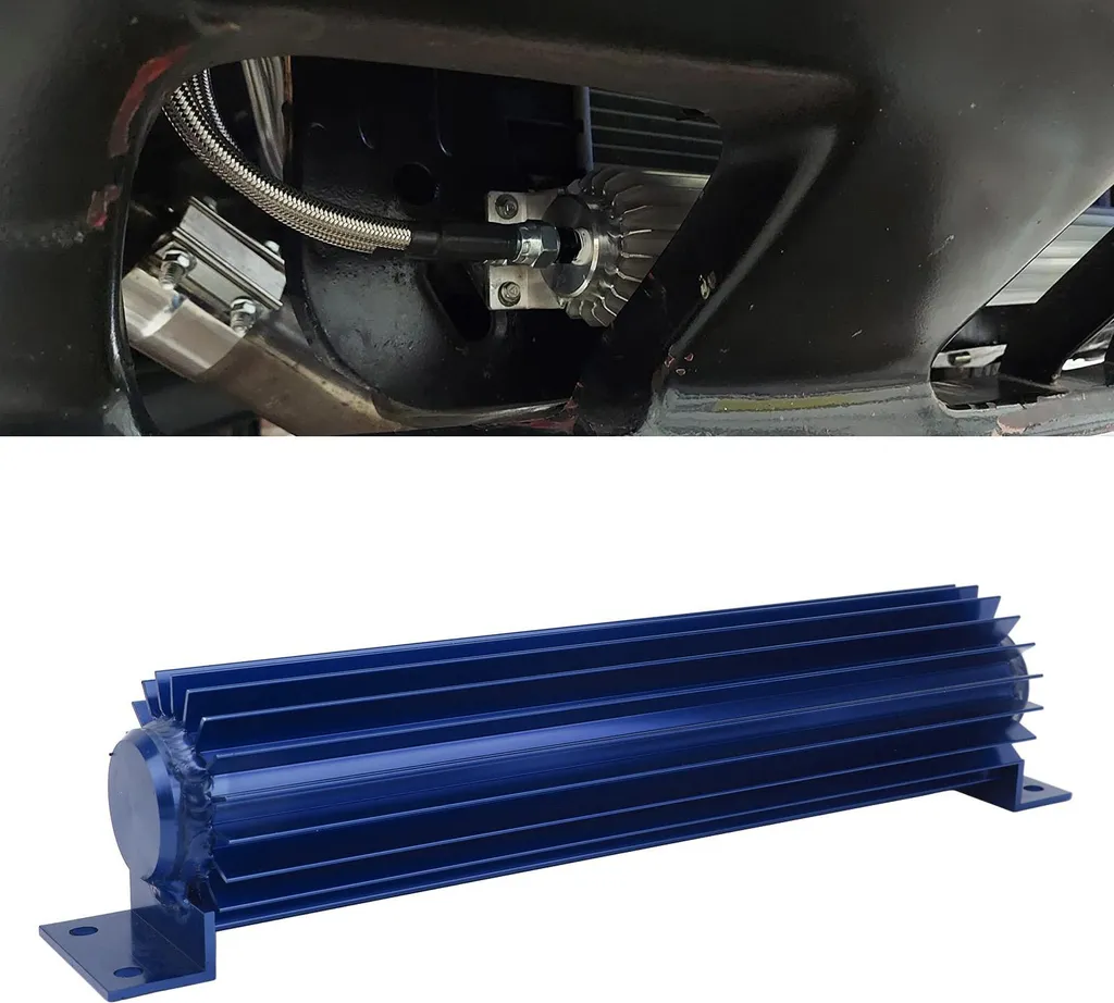 Dissipateur thermique anodisé bleu 12 pouces pour boîte de vitesses auto