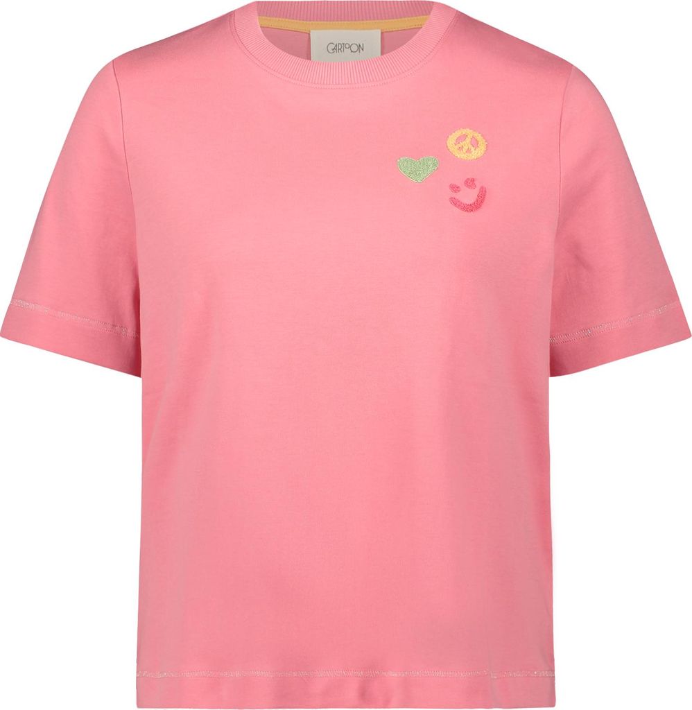 Cartoon (230) Shirt Kurz 1/2 Arm Patch Pink/Orange Patch Produktbild 