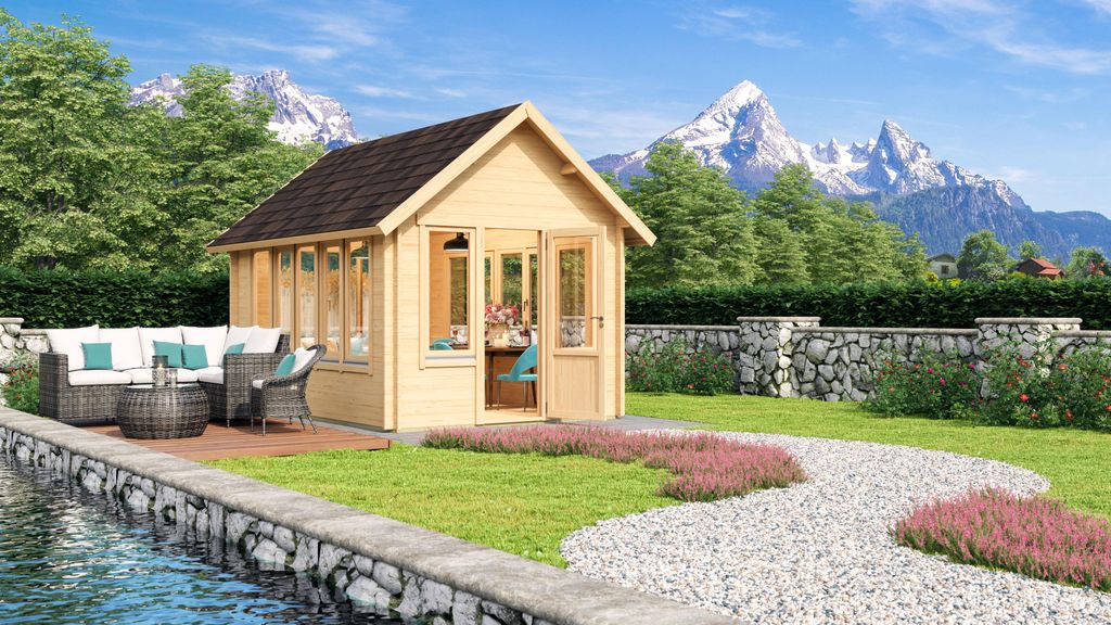 Fjordholz Gartenhaus Modell Jura 44