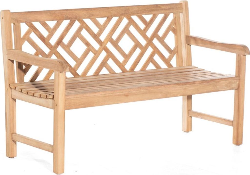Sonnenpartner QUADRIGA 3-Sitzer Bank Gartenbank Sitzbank Holzbank Teakholz Pure