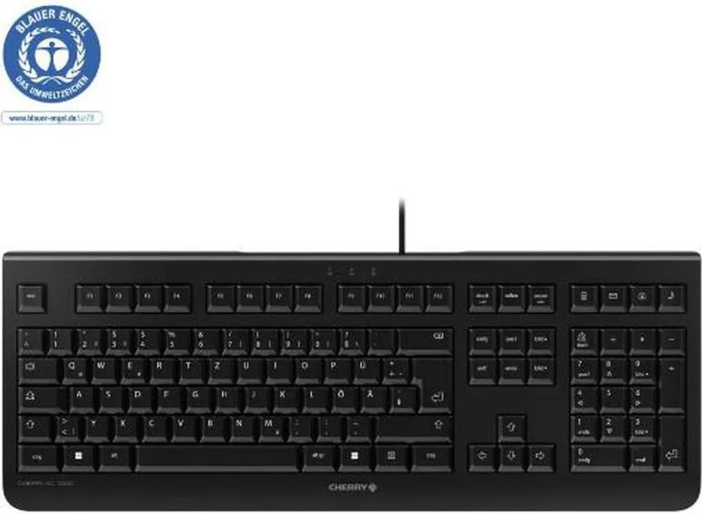 Cherry KC 1000 Clavier Filaire USB de Taille Réelle Noir et AZERTY