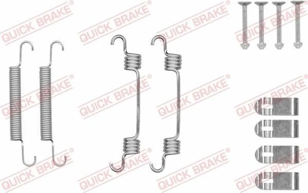 QUICK BRAKE 105-0044 Set di accessori, ganasce del freno di stazionamento OE compatibile con Optima, Carens
