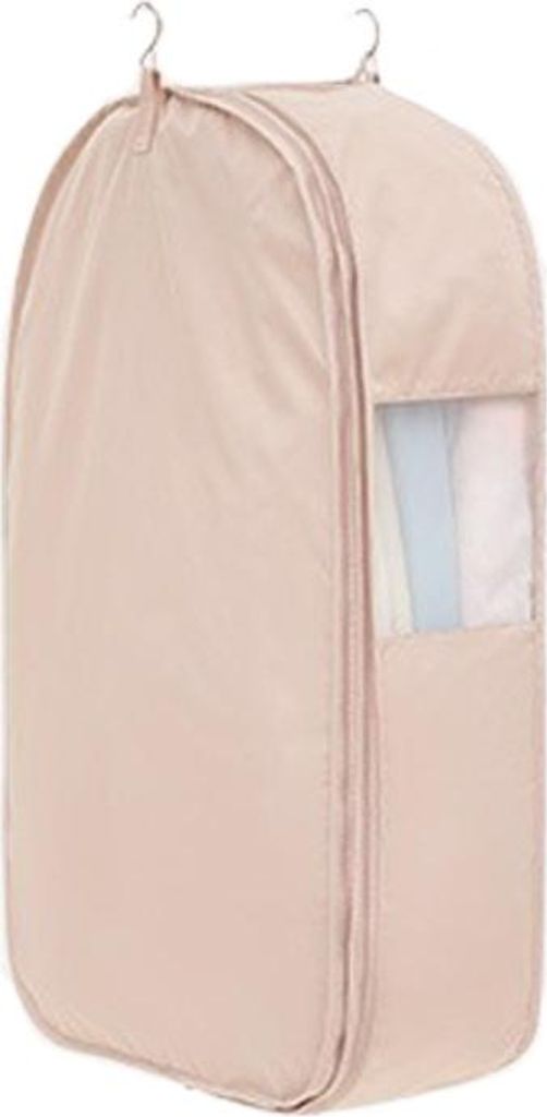 INF Kleidersack aus Satin für Kleiderschrank, Hänge Kleidersack für Mäntel Rosa Medium