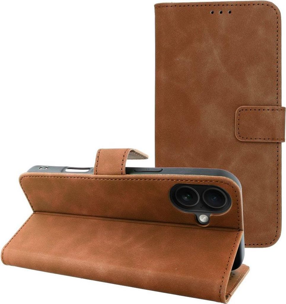 TENDER Book passend für IPHONE 16 Plus braun