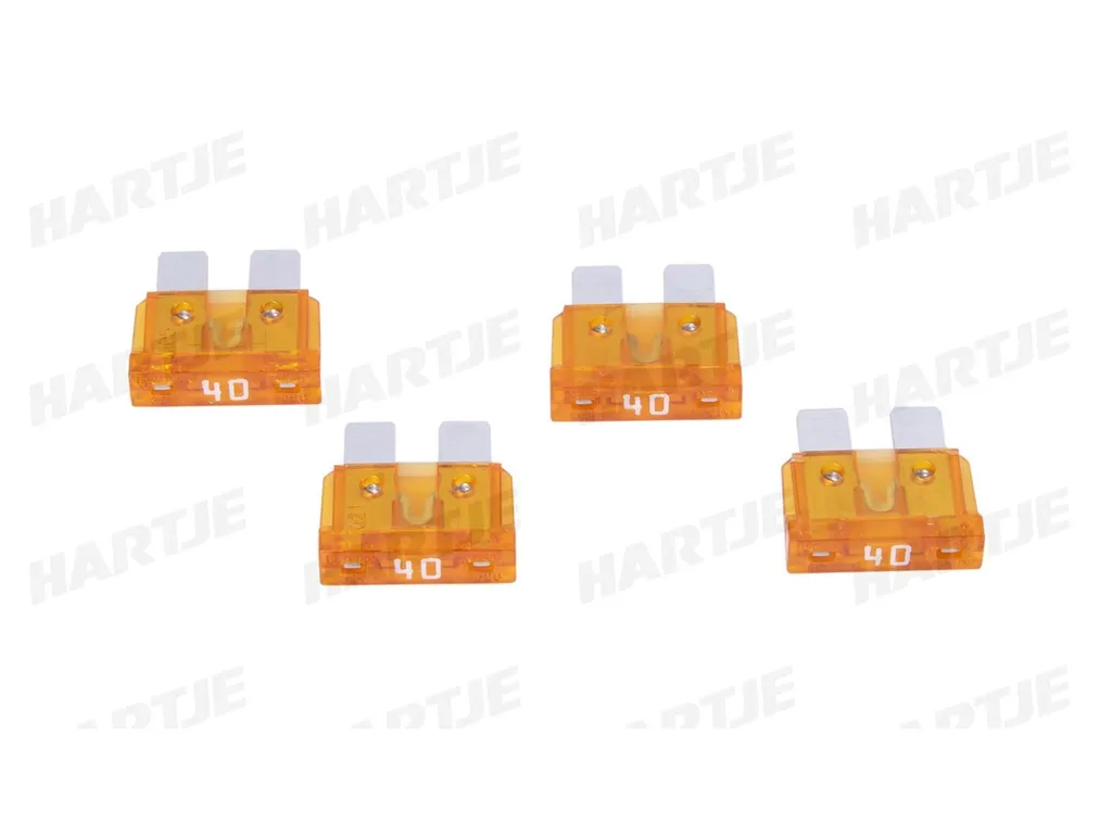 Fusible à fiche plate Standard 40A Dresselhaus Orange - Lot de 4 pièces