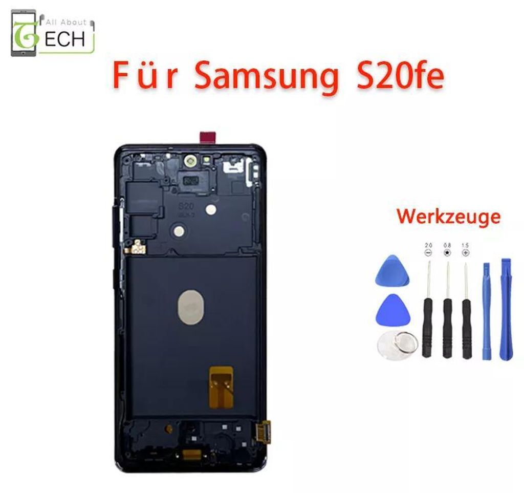 Für Samsung Galaxy S20 FE G780F LCD (OLED) Display Rahmen Produktbild 