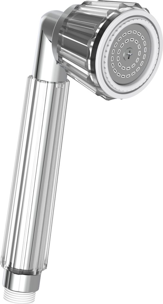 A product shot of a hand shower head.