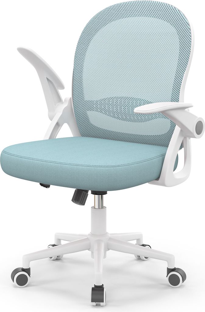 Sedia Ergonomica Da Ufficio In Rete Traspirante: Schienale Alto, Braccioli Ribaltabili E Supporto Lombare Regolabile