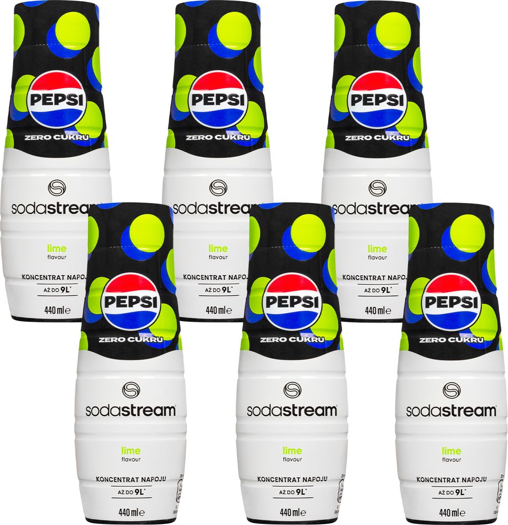 SodaStream Sirup Pepsi Max Lime 440ml 6er Pack Getränkekonzentrat