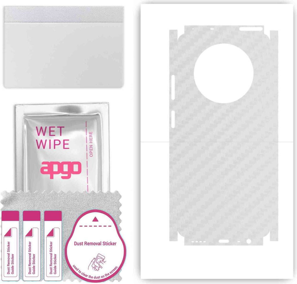 apgo Rückseite + Seiten Schutzfolie, Skin, kompatibel mit Realme 12x 5G, Hinten Displayschutzfolie aus Vinylfolie, kratzfest, einfache Montage - T...