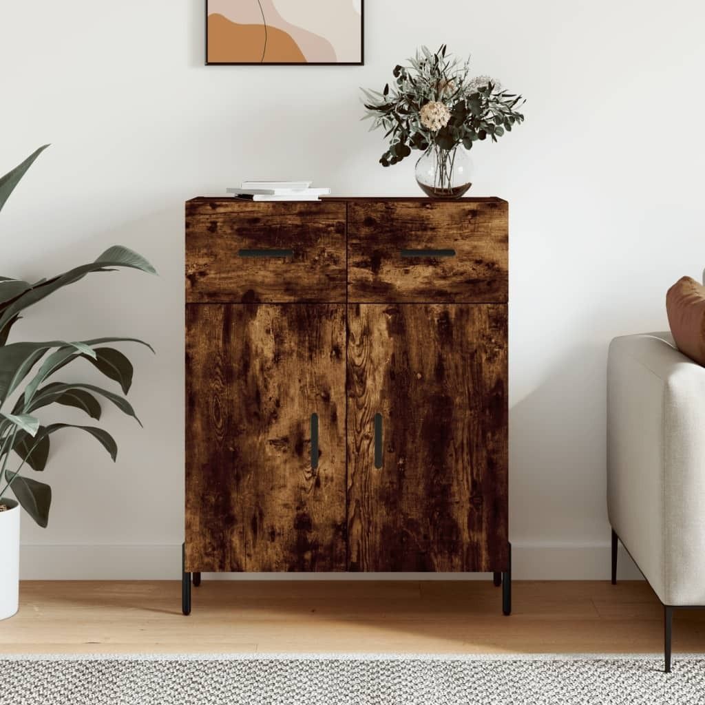 Maison Exclusive - Sideboard Räuchereiche 69,5x34x90 cm Holzwerkstoff