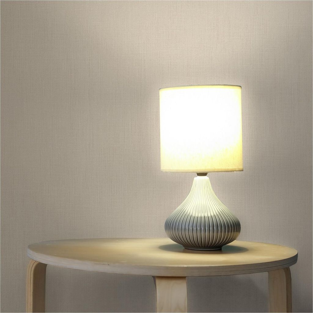 Tapete Einfarbig M1-No.11969 Vliestapete Textilstruktur Beige Creme Wohnzimmer Küche