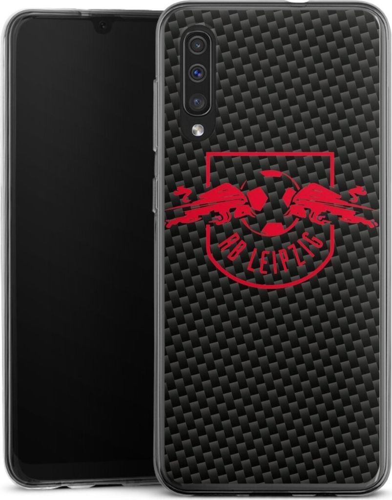 DeinDesign Handyhülle für Samsung Galaxy A30s Silikon Hülle Case Smartphone Schutzhülle Carbon Offizielles Lizenzprodukt RB Leipzig