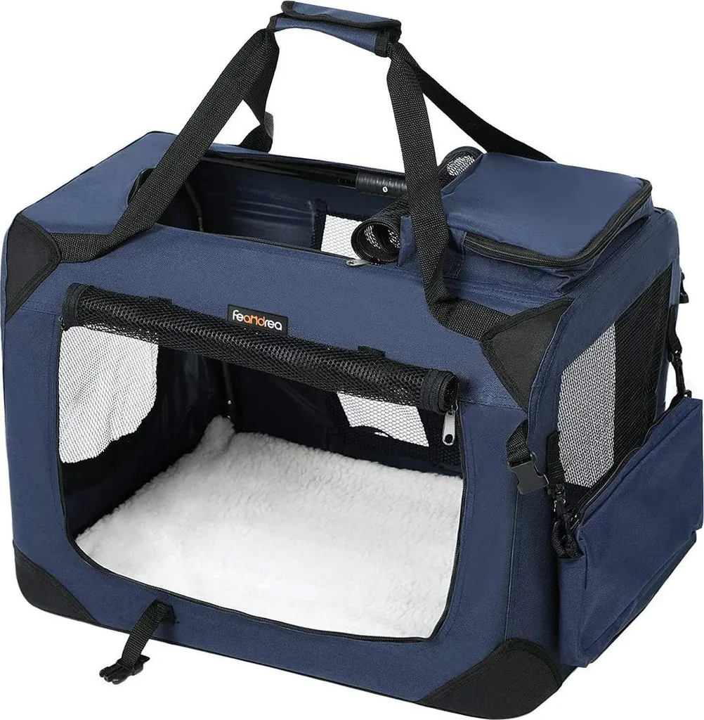 Sac de transport pour petit chien en toile Oxford avec filet aération
