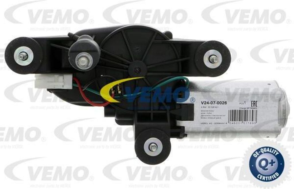 VEMO V24-07-0026 Wischermotor OE 50506921 kompatibel mit Alf. 147