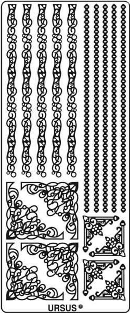 Kreativsticker 10x23cm Motiv 41 VE=5 Stück kupfer