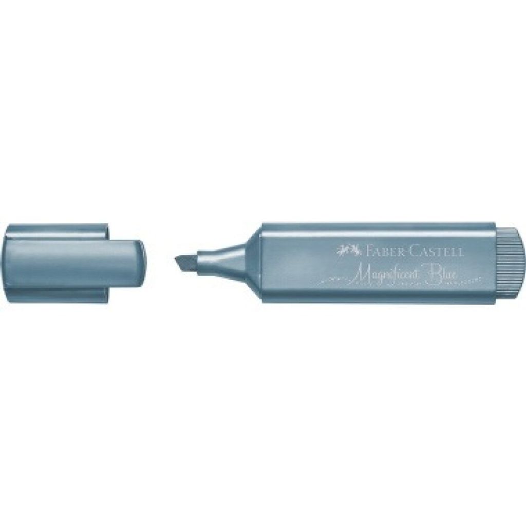 Faber-Castell 154647 - Textmarker TL 46, Metallic ice blue, 1 Stück