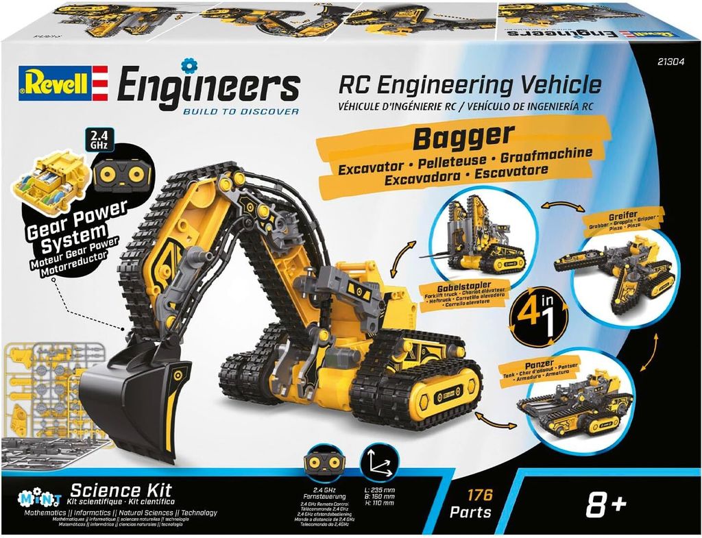 Revell RC Engineering Vehicle 4in1 1:27 Immagine del prodotto 