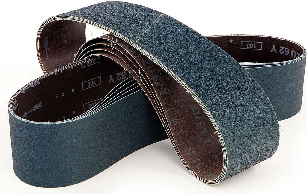 Zirkonium Schleifband blau 100 x 1220 mm : Körnung: K100 Wählen Sie Ihre Körnung: K100