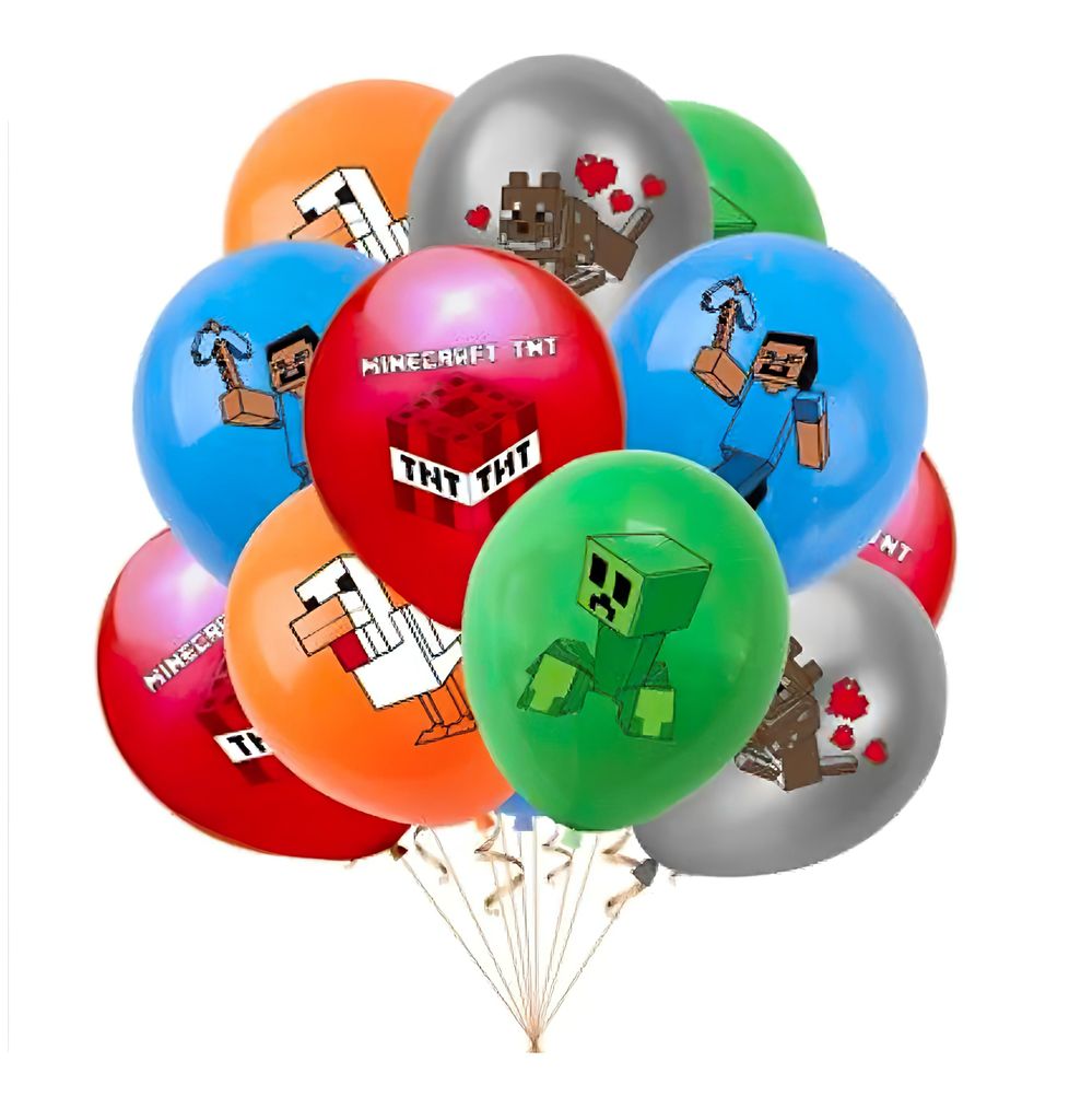 Set compleanno Minecraft grande 72 pezzi Immagine del prodotto 