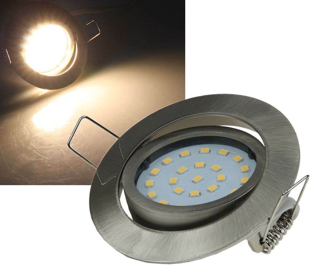 ChiliTec LED vstavané svetlo Flat-26 teplá biela 80x26mm, Obrázok produktu 
