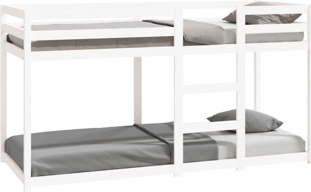 vidaXL Etagenbett Weiß 80x200 cm Massivholz Kiefer Produktbild 