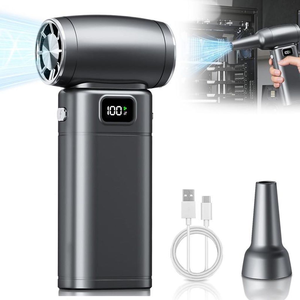 Turbo Luftgebläse 80000RPM Handheld Air Duster 6000mAh Akku Produktbild 