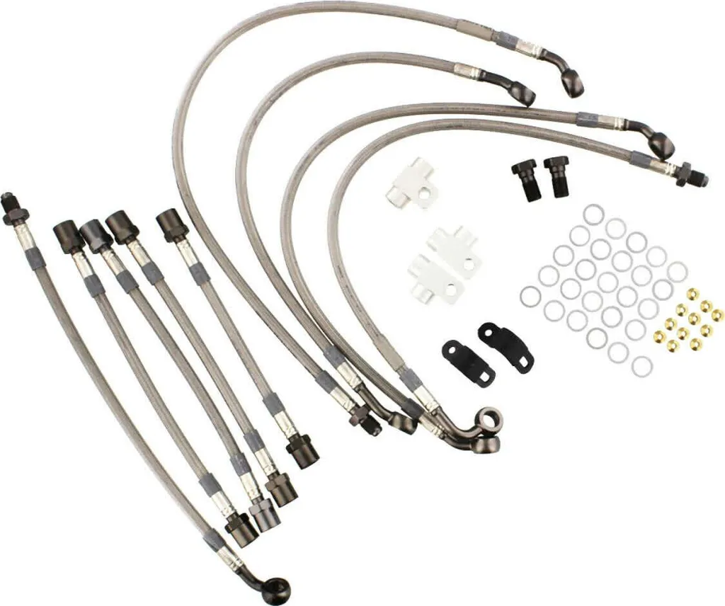 Kit 9 durites de frein JMP 62-KA212-900.11.01 anthracite Kawasaki GTR 1400