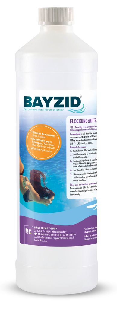 1x1 L BAYZID® flüssig Flockungsmittel gegen Trübungen für Produktbild 