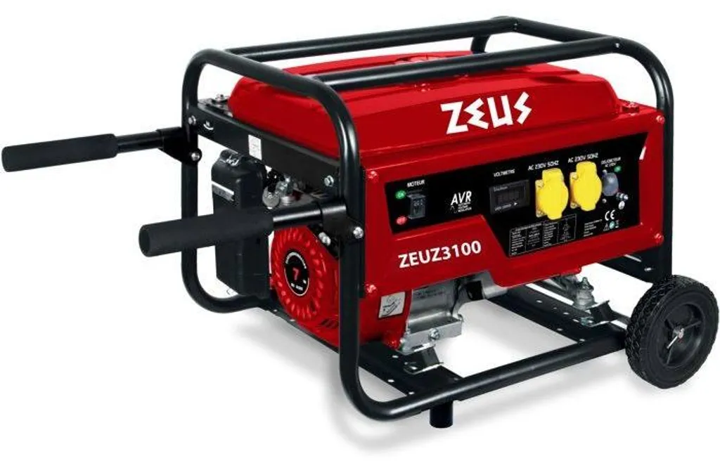 Générateur secours 3000W anti-coupure essence 4 temps avec système AVR