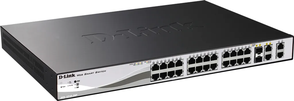 Switch Web Smart PoE 28 Ports D-Link DES-1210-28P Format Rackable