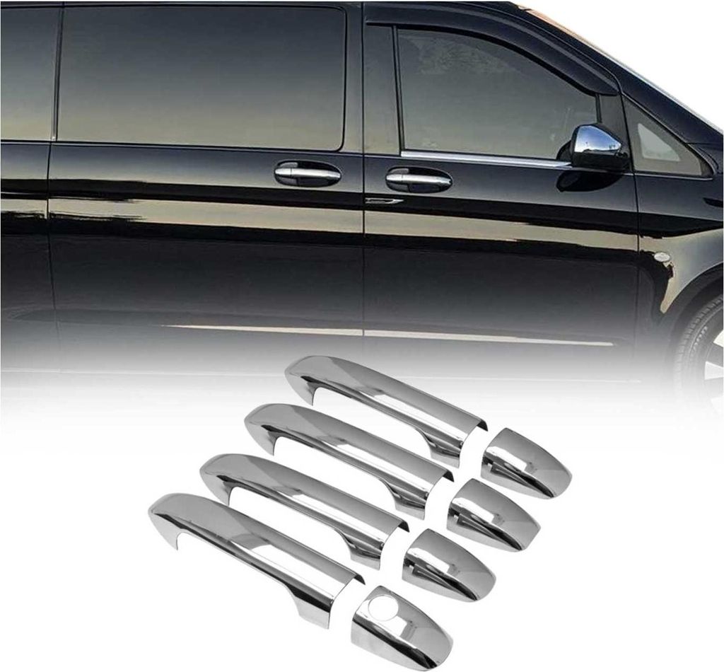 Türgriff Blende Türgriffkappen für Mercedes Vito W447 2014-2025 4Tür Chrom 8x