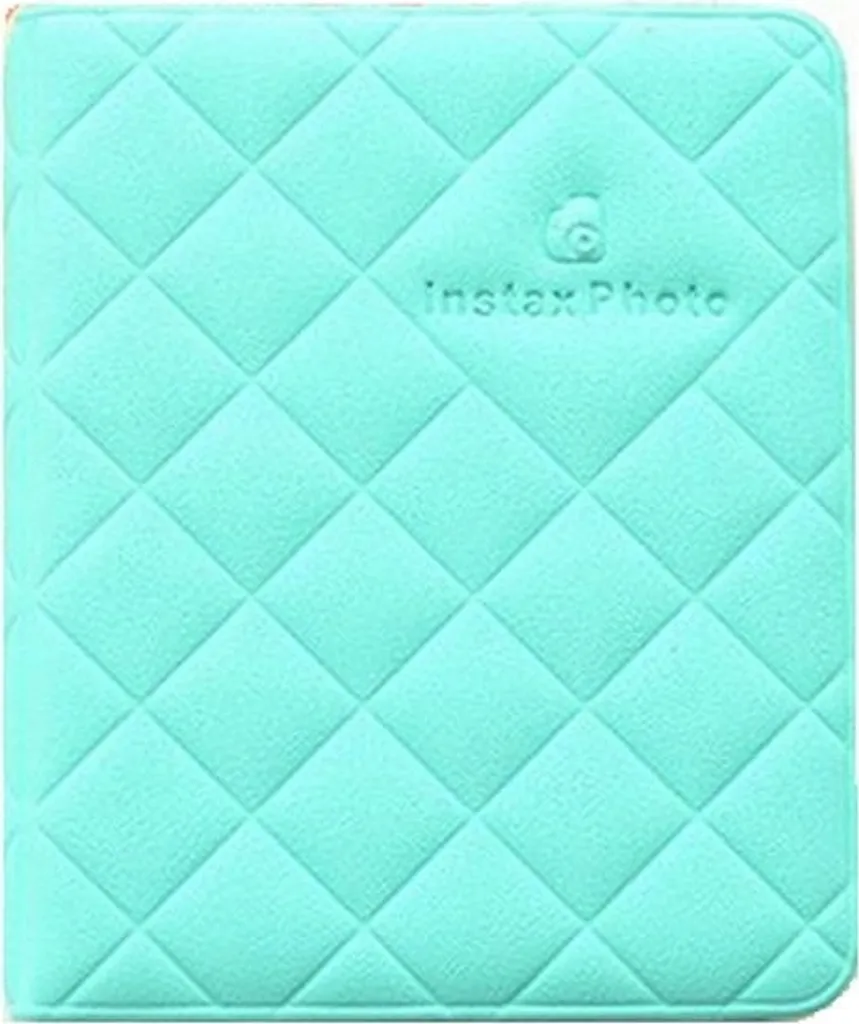 Album Instax Mini vert matelassé compact pour 36 tirages photo