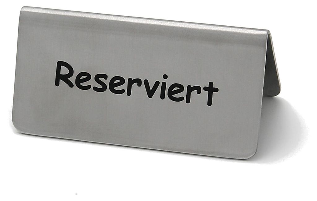 GRÄWE Tischaufsteller / Metallschild "Reserviert" Produktbild 