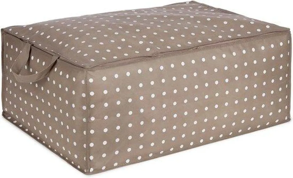 Housse de rangement anti-poussière pour couette marron 70x50x30 cm