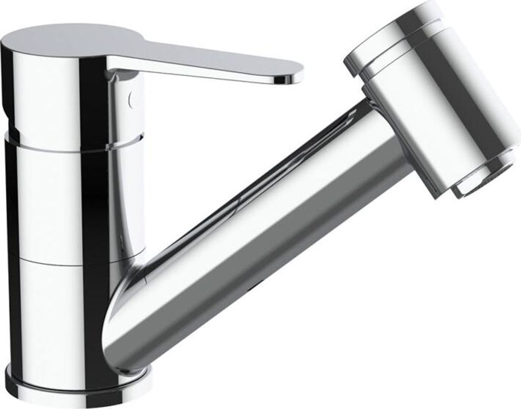 Beitz & Walz AqvaBasic III Spültisch-Ehm. m. Design-Geschirrbrause chrom