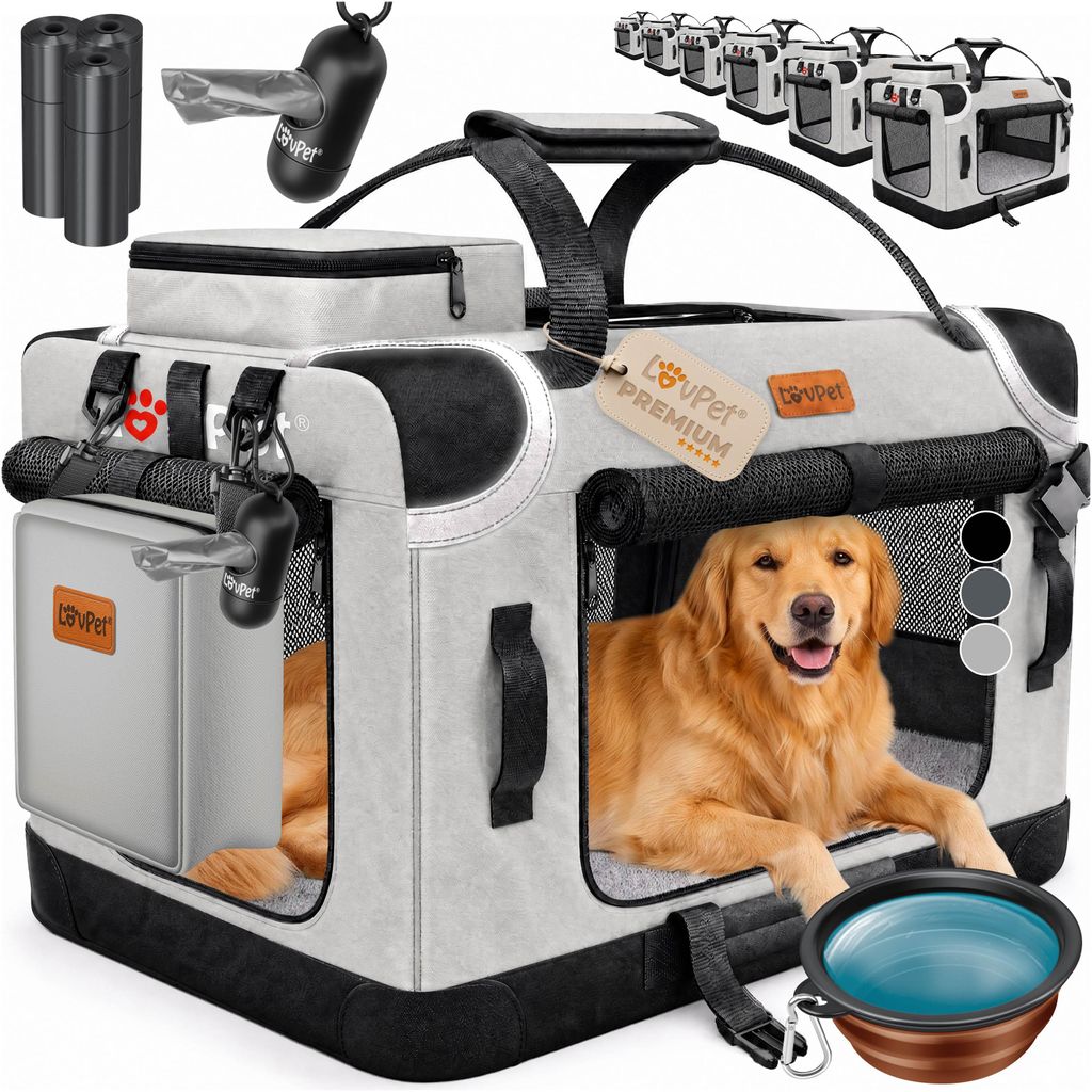 LOVPET® : Cage de transport pour chien, pliable. Inclut un Image du produit 