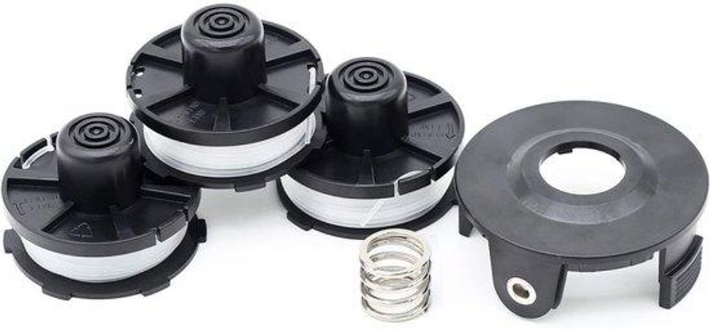 Gewikkelde Trimmerteil-Makita-Alternative 8m lang Ø1,60mm mit Spulhülsen 3er Pack