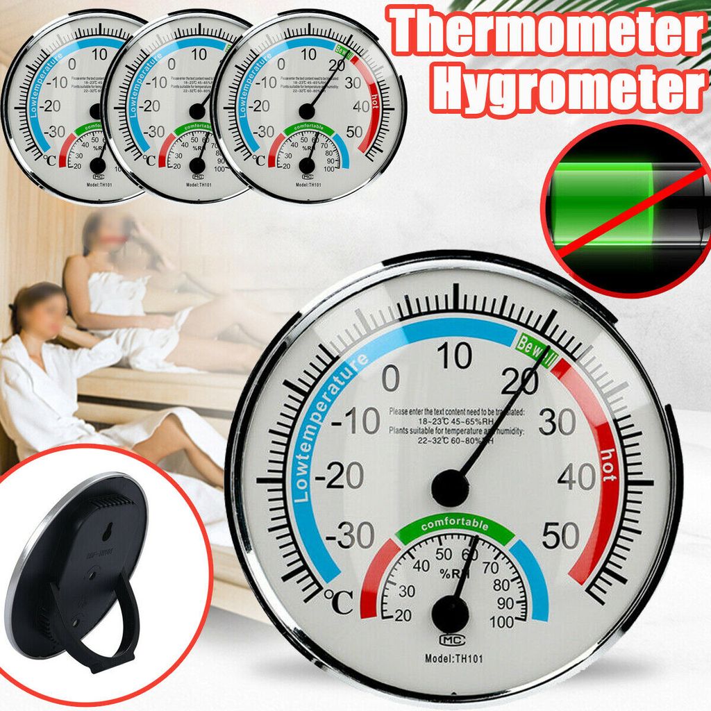 Thermometer & Hygrometer digital Raumklima Ttemperatur Luftfeuchte Messgerät Uhr 