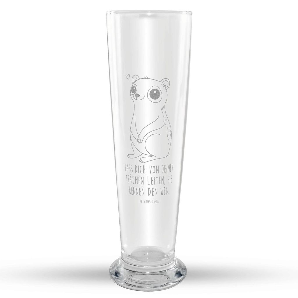 Mr. & Mrs. Panda Bierglas Plumplori Glücklich - Transparent - Geschenk, Bier Glas, Mr Mrs Weizenglas, Weizenbier, Niedlich, Weißbierglas, Lustige...