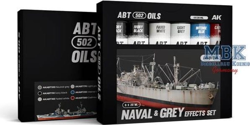 Abteilung 502 AKABT306 Ölfarben Set "Naval and Grex Effects"
