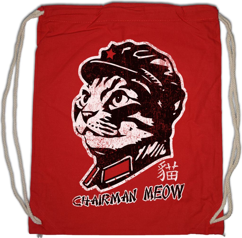 Urban Backwoods Chairman Meow, Turnbeutel, Farbe: Rot
